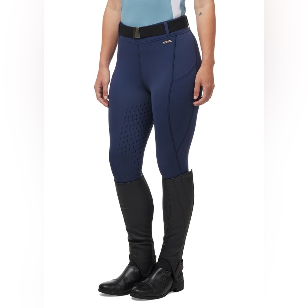 NWOT Kerrits Coolcore Silicone Full Leg Riding Tech Tight - Nightsky (Navy)